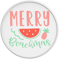 MERRY BEACHMAS WHITE TIRE COVER