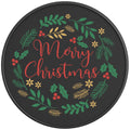 MERRY CHRISTMAS BLACK CARBON FIBER TIRE COVER