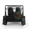 MERRY CHRISTMAS BLACK TIRE COVER FOR MOKE