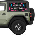 MERRY CHRISTMAS QUARTER WINDOW DECAL FITS 2018+ JEEP WRANGLER 2 DOOR HARD TOP JL