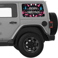 MERRY CHRISTMAS QUARTER WINDOW DECAL FITS 2018+ JEEP WRANGLER 4 DOOR HARD TOP JLU