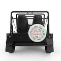 MERRY CHRISTMAS WHITE TIRE COVER FOR MOKE