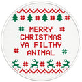 MERRY CHRISTMAS YA FILTHY ANIMAL PEARL  WHITE CARBON FIBER TIRE COVER