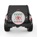 MERRY CHRISTMAS YA FILTHY ANIMAL SILVER CARBON FIBER TIRE COVER