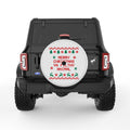 MERRY CHRISTMAS YA FILTHY ANIMAL PEARL  WHITE CARBON FIBER TIRE COVER