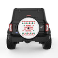 MERRY CHRISTMAS YA FILTHY ANIMAL WHITE TIRE COVER