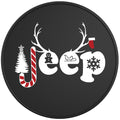 MERRY JEEPMAS BLACK TIRE COVER
