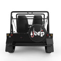 MERRY JEEPMAS BLACK CARBON FIBER TIRE COVER FOR MOKE