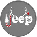 MERRY JEEPMAS SILVER CARBON FIBER TIRE COVER
