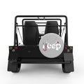 MERRY JEEPMAS SILVER CARBON FIBER TIRE COVER FOR MOKE