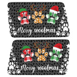 MERRY WOOFMAS QUARTER WINDOW DRIVER & PASSENGER DECALS