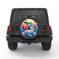 MICHIGAN BLACK CARBON FIBER TIRE COVER