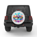 MINNESOTA SILVER CARBON FIBER TIRE COVER
