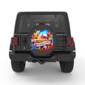 MISSISSIPPI PEARL  WHITE CARBON FIBER TIRE COVER