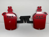 MOONSHINE FOOT PEGS FOR JEEP WRANGLER AND JEEP GLADIATOR in Red Color