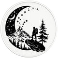 MOON HIKER BLACK TIRE COVER