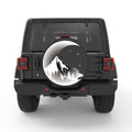 MOON MOUNTAIN PEARL  WHITE CARBON FIBER TIRE COVER