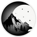 MOON MOUNTAIN BLACK TIRE COVER