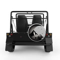 MOON MOUNTAIN SILVER CARBON FIBER TIRE COVER FOR MOKE