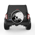 MOON MOUNTAIN PEARL  WHITE CARBON FIBER TIRE COVER