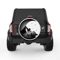 MOON MOUNTAIN WHITE TIRE COVER