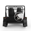 MOON MOUNTAIN WHITE TIRE COVER FOR MOKE