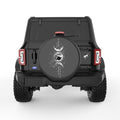 MOON PHASES CONSTELLATION BLACK CARBON FIBER TIRE COVER