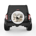 MOOSE PEARL  WHITE CARBON FIBER TIRE COVER