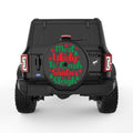 MOST LIKELY TO CRASH SANTAS SLEIGH BLACK TIRE COVER