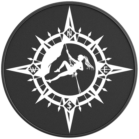 MOUNTAINEER COMPASS PEARL  WHITE CARBON FIBER TIRE COVER