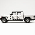 MOUNTAINS AND DRAGONS SIDE GRAPHIC DECAL FITS JEEP GLADIATOR
