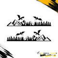 Mountains And Dragons Decal For Jeep Gladiator