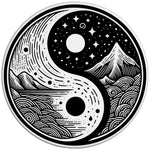 MOUNTAINS AND SEA YING YANG