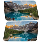 MOUNTAINS RANGE LAKE LANDSCAPE QUARTER WINDOW DRIVER & PASSENGER DECALS