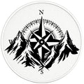 MOUNTAIN COMPASS PEARL  WHITE CARBON FIBER TIRE COVER