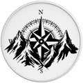 MOUNTAIN COMPASS WHITE TIRE COVER