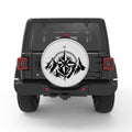 MOUNTAIN COMPASS SILVER CARBON FIBER TIRE COVER