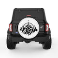 MOUNTAIN COMPASS WHITE TIRE COVER