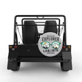 MOUNTAIN EXPLORER SILVER CARBON FIBER TIRE COVER FOR MOKE