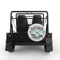 MOUNTAIN EXPLORER WHITE CARBON FIBER TIRE COVER FOR MOKE