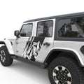 MOUNTAIN FADED GRAPHIC DOOR DECAL FITS 2018+ JEEP WRANGLER 4 DOOR JLU