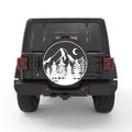 MOUNTAIN FOREST PEARL  WHITE CARBON FIBER TIRE COVER