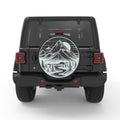 MOUNTAIN FOREST SUNSET PEARL  WHITE CARBON FIBER TIRE COVER