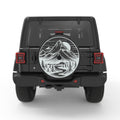 MOUNTAIN FOREST SUNSET BLACK CARBON FIBER TIRE COVER