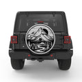 MOUNTAIN FOREST SUNSET WHITE TIRE COVER