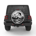 MOUNTAIN FOREST SUNSET SILVER CARBON FIBER TIRE COVER