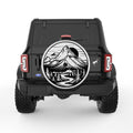 MOUNTAIN FOREST SUNSET PEARL  WHITE CARBON FIBER TIRE COVER