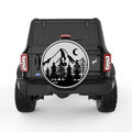 MOUNTAIN FOREST SILVER CARBON FIBER TIRE COVER
