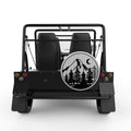 MOUNTAIN FOREST SILVER CARBON FIBER TIRE COVER FOR MOKE