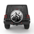 MOUNTAIN FOREST SILVER CARBON FIBER TIRE COVER